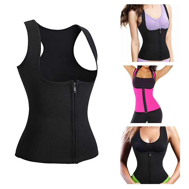 European Style Women'S Sports Tight-Fitting Chest Support Vest, Sweat-Wicking Tummy Control Shirt, Waist Shaping Corset, Body Shaping Garment - Image 2